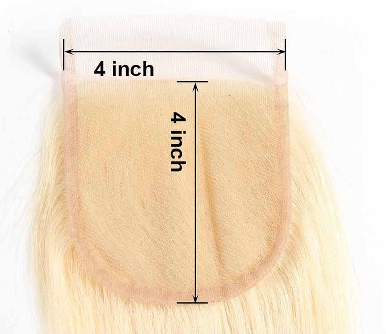 4x4 613 Mink Closure Straight